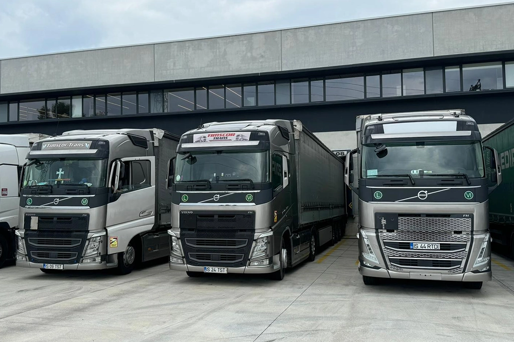O mica parte din flota de transport a companiei Timscor Trans
